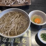 里味庵 - 月見そば　1300円