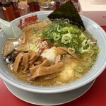 ラーメン山岡家 - 料理写真:濃厚白みそとんこつ　中盛、薬味ネギトッピング、広州メンマ(クーポン) ¥1180
