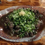 ジンギスカン バル マルマサ - レア炙りネギポン酢