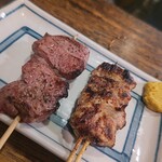 ホルモンの串焼き　もつやき処　沼田 - 