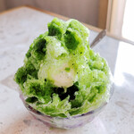 扇町喫茶 - ソフトクリーム入り宇治金時