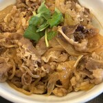 なか卯 - 多数の葱が忍んでました
その色から食感は無いと思いきやしっかり健在
よって紅生姜の呼吸1.「食感紅吹雪」で駆逐しました