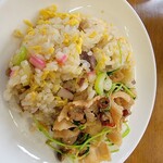 お食事処 一番 - ミニチャーハンに豆苗豚バラ