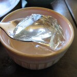 きっ茶 花々 - 梅ゼリーは甘酸っぱい