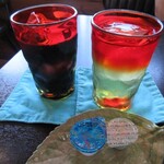 きっ茶 花々 - 選べるドリンクはさんぴん茶とアイスコーヒーにしました。