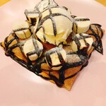 cafe WAKAKUSA - チョコレート＆バナナ¥770＋アイス220円