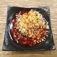 豊栄 - よだれ鶏　これは今までで一番美味しいよだれ鶏でした。旨辛の最上級です。お酒が進む。。