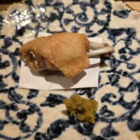 食堂 ぎんみ - 揚げ物(手羽の唐揚げと柚子胡椒)