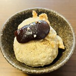 ままの屋 - こちらが噂の揚げそばがき　アツアツです