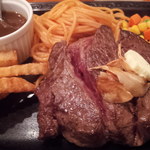 レストラン カタヤマ 東向島本店 - 駄敏丁カットステーキ260グラム。 1780円。