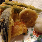 そば屋 長森 - マイタケを抜いてもらいました