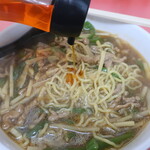 大楽亭 - ラー油投入～♪