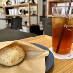 HARIO CAFE - おやきセット（アイスティー）