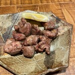 丸鶏はじめ - 串に刺さっていない砂肝