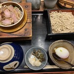 山がや - 釜めし定食　信貴　山形豚の肩ロース　1400円＋400円