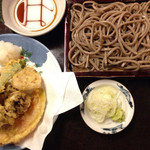 そば屋 長森 - 天せいろそば（田舎） 1400円