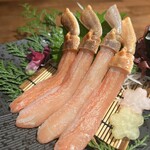 初代 蟹よし - ズワイ蟹のお刺身