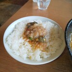 大岩亭 - ご飯に海苔