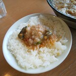 大岩亭 - ご飯に海苔