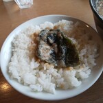 大岩亭 - ご飯に海苔