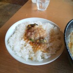 大岩亭 - ご飯に海苔