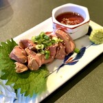 やきとり 嶋家 - レバ刺し。