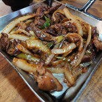 富田屋 - 鶏レバー炒め♡(人*´∀｀)この鶏レバーに玉葱に,滅茶苦茶おいしかったぁ❤️