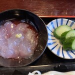 松の庵 - さしみこんにゃく・お新香