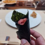 銀座のみこ寿司 - とろ手巻き