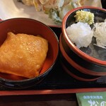 松の庵 - おいなり・つけ汁