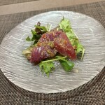 三栗 - 鰹のカルパッチョ