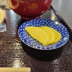 おむすびカフェ パンダ - たくわんです。