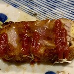 七幸 - マグロのカツ、うまー。