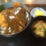 力餅 - 料理写真:カツカレー丼！