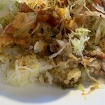 豊見城タコライス - ソーキタコライス混ぜた図