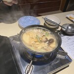 居酒屋 弁慶 青森駅前店 - せんべい汁　　海鮮&地鳥のスープが凄く美味しい♡
