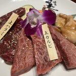 焼肉白李 - 料理写真:上カルビ＆上ハラミランチ\3,080接写