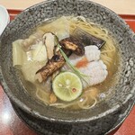 麦と麺助 - 淡路鱧と松茸の黄金秋そば