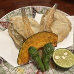 ふく鮨 - 柳カレイの天ぷら