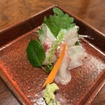 ふく鮨 - ほうぼう刺し