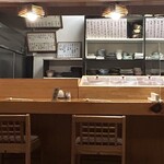 ふく鮨 - カウンター席