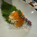 豊鮨 - 毛蟹いくら乗せ