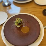 affetto akita - 鱸のカツレツ　甘海老のビスクソース