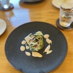 affetto akita - 秋刀魚のリゾット　肝ソース