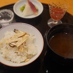 天ぷら 車 - 松茸ご飯