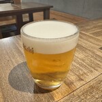 小粋料理たらい - 個性的な形の生ビール