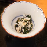 天ぷら 車 - 無冷凍しらす金時草お浸し