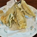 加賀屋 - ハゼ野菜の天ぷら