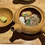 手打そば大庵 - 一口蕎麦、鱧と松茸土瓶蒸しで