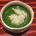 日本料理 別府 廣門 - ニラ　ニラのスリ流し